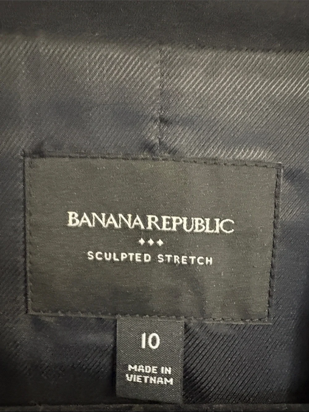 Banana Republic Women's Black Single-Button Blazer with Notch Lapel